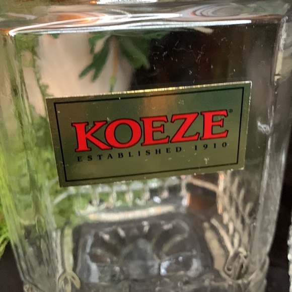 Set of 2 Koeze large and small clear glass canisters - Picture 2 of 9